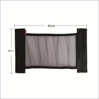 Car Back Rear Mesh Trunk Seat Elastic String Net Magic Sticker Universal Storage Bag Pocket Cage Auto Organizer Seat Back Bag