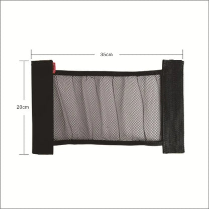 Car Back Rear Mesh Trunk Seat Elastic String Net Magic Sticker Universal Storage Bag Pocket Cage Auto Organizer Seat Back Bag