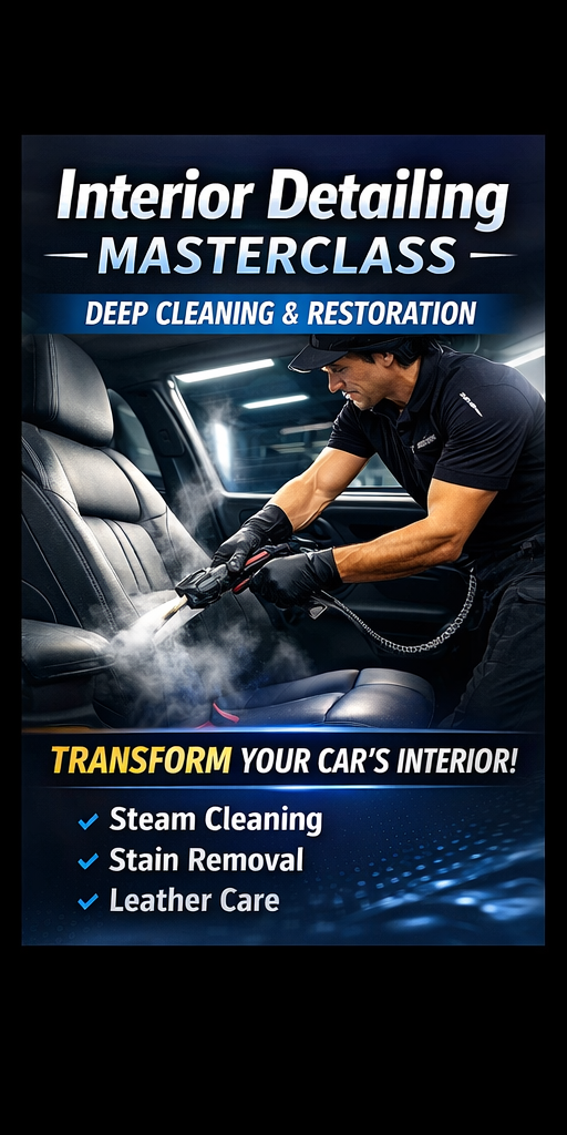 Professional Car Interior Detailing Masterclass – Deep Cleaning & Restoration